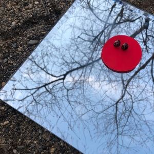 Small ladybug handmade earrings